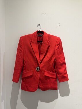 Embellished David Koma virgin wool blazer